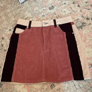 Corduroy Topshop mini skirt